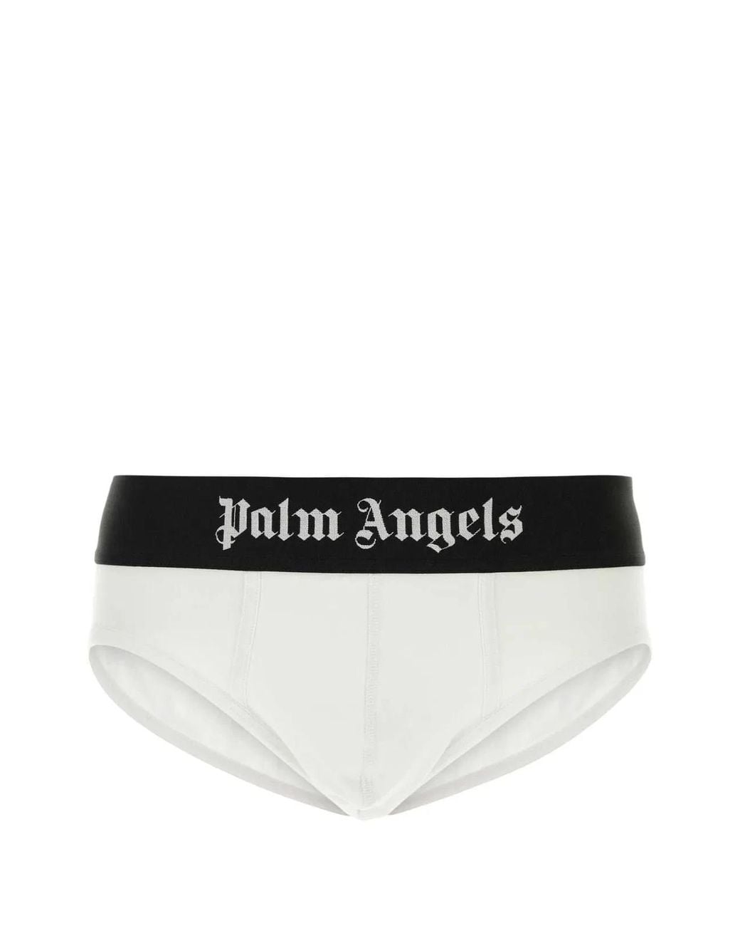 Palm Angels Black Stretch Cotton Brief Set for men