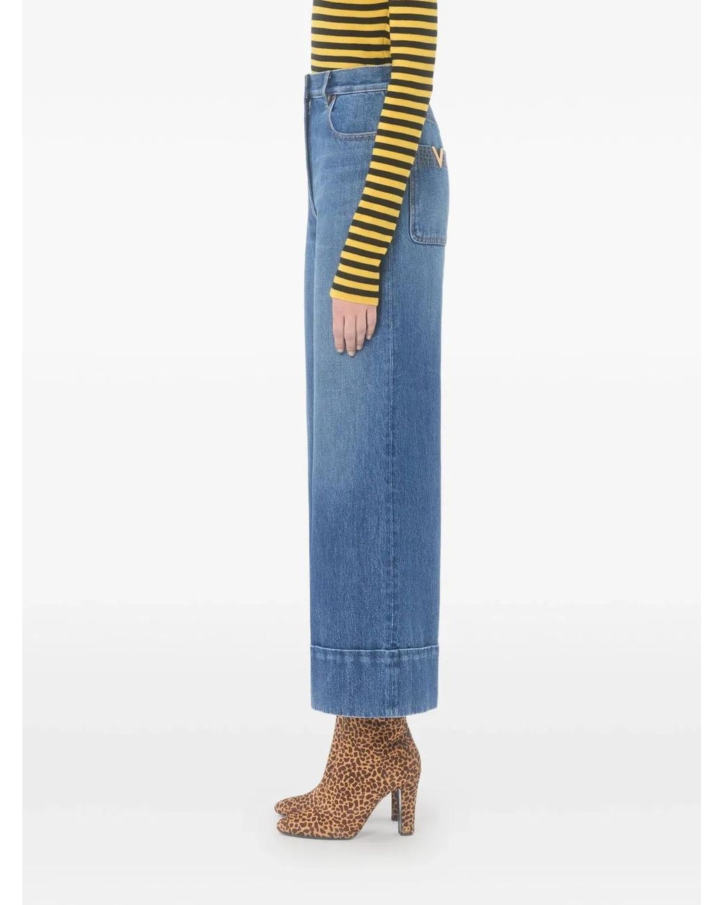 Valentino Blue 5 Pockets Cotton Denim Jeans