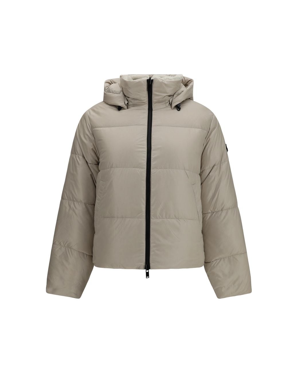 Moose Knuckles Gray Reversible Queens Puffer Jacket