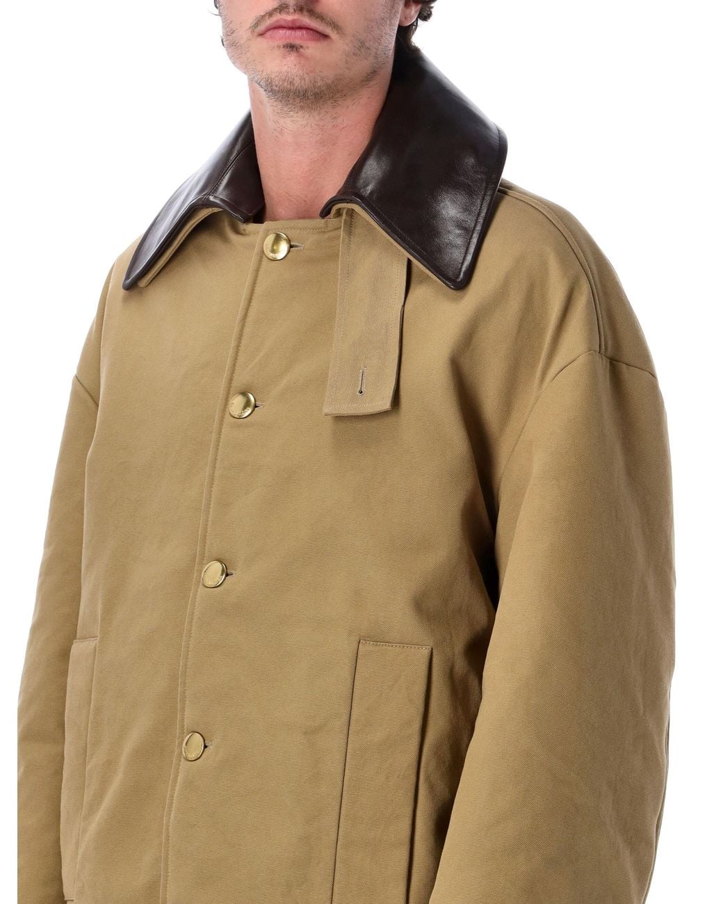Balenciaga Natural Heavy Cotton Caban for men