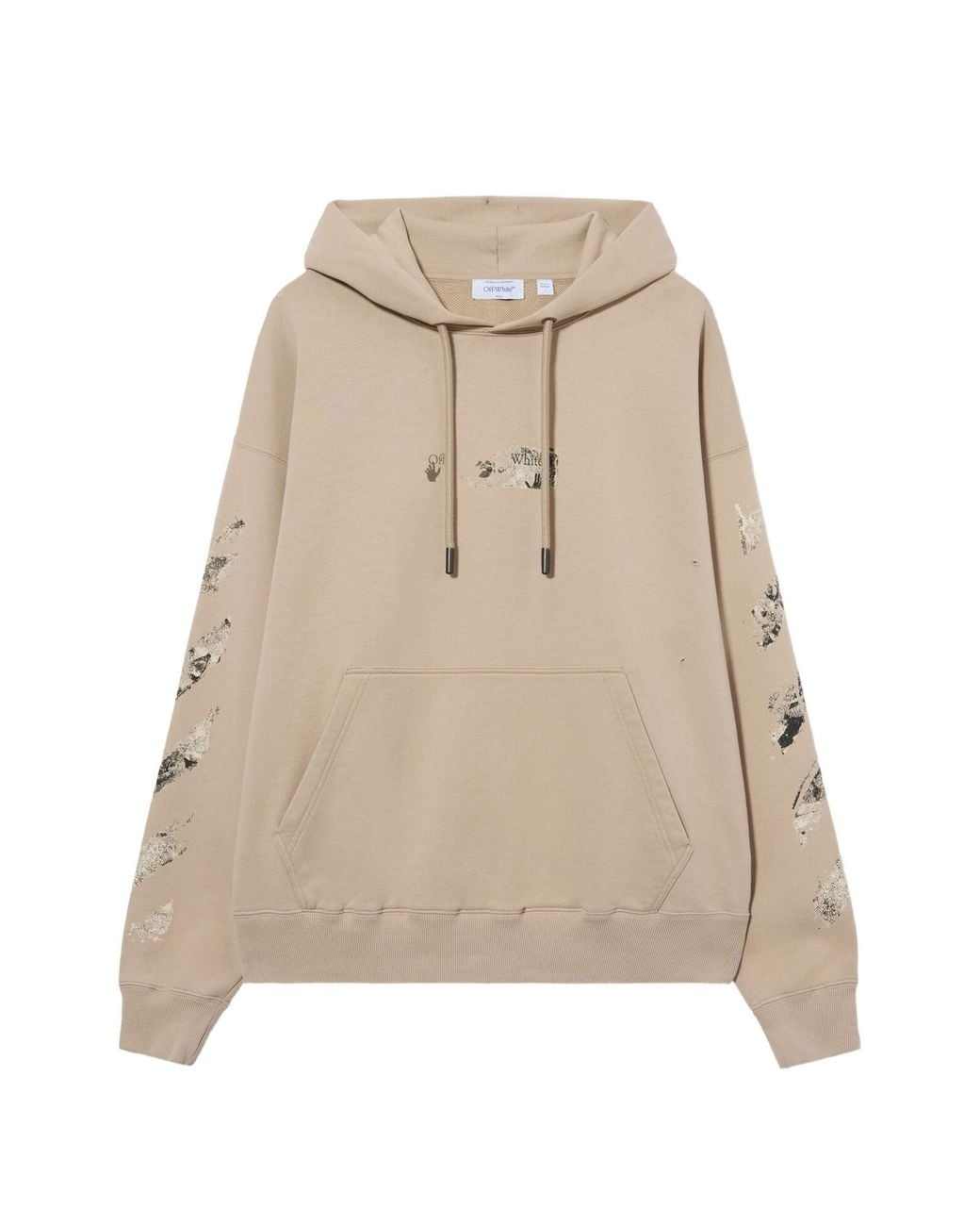 Off-White c/o Virgil Abloh Natural "Spices Arrow" Skate Hoodie for men