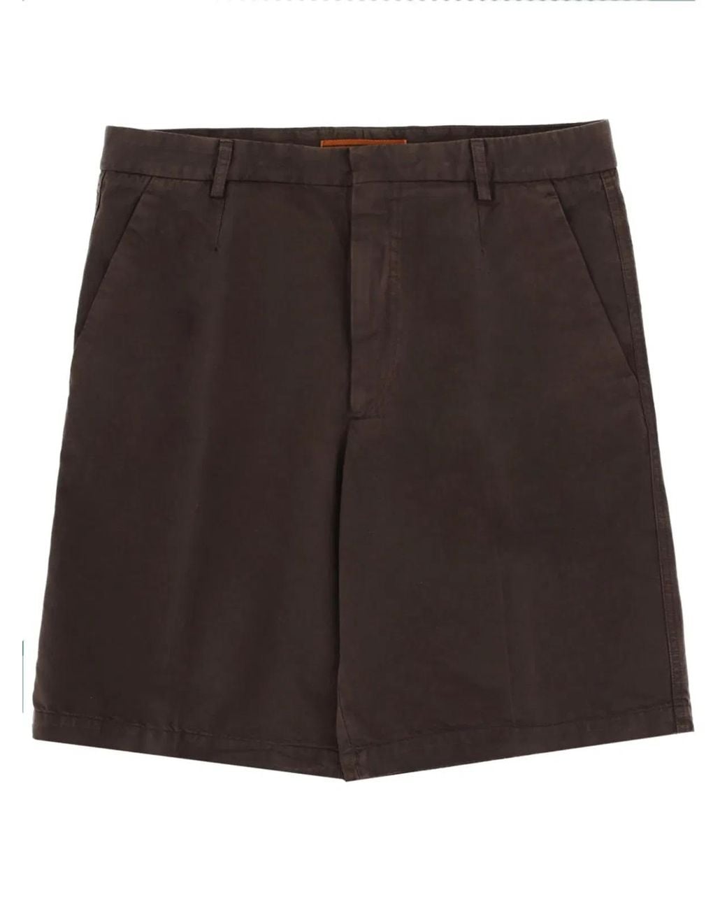 Zegna Black Cotton Linen Trousers for men