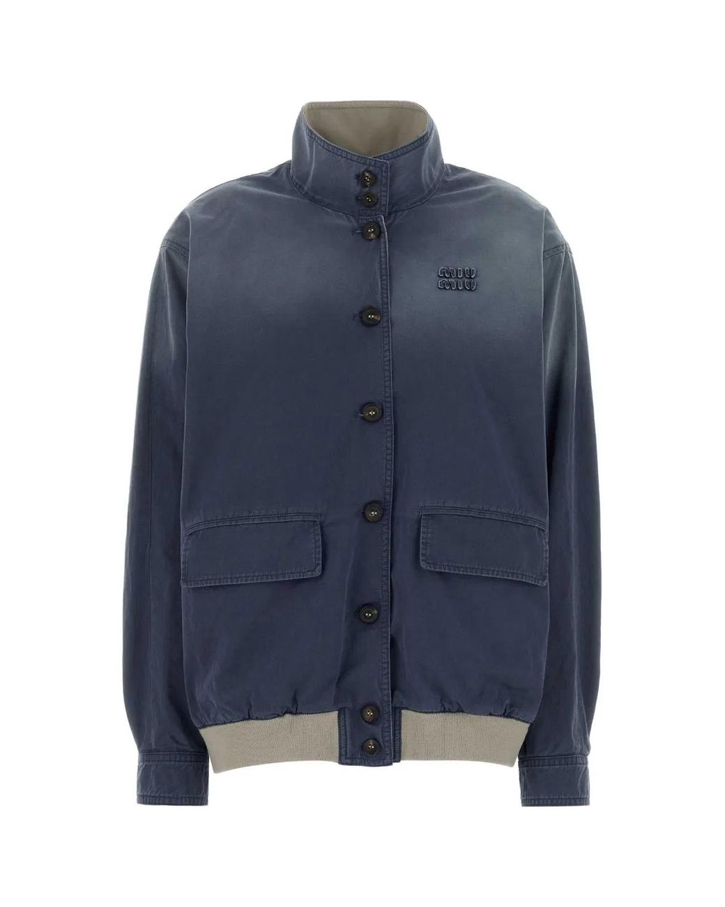 Miu Miu Blue Twill Jacket