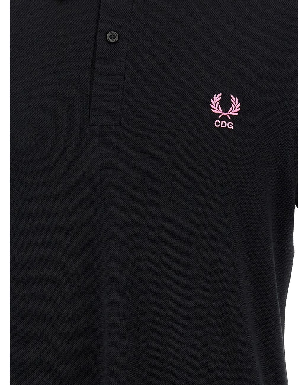 Comme des Garçons Black Cotton Polo Shirt for men