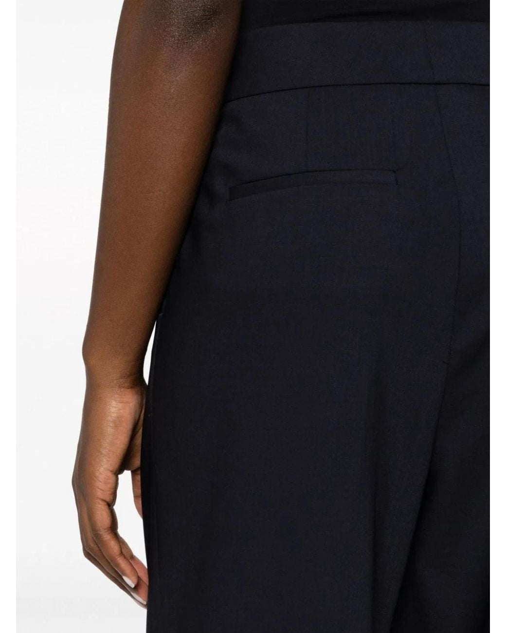 Peserico Blue Stretch Wool Trousers
