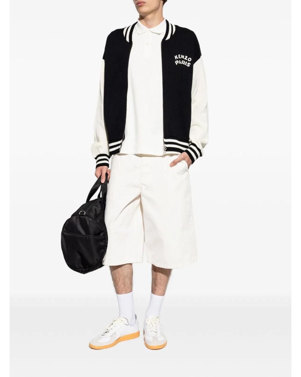 KENZO Black Paris Cotton Cardigan for men