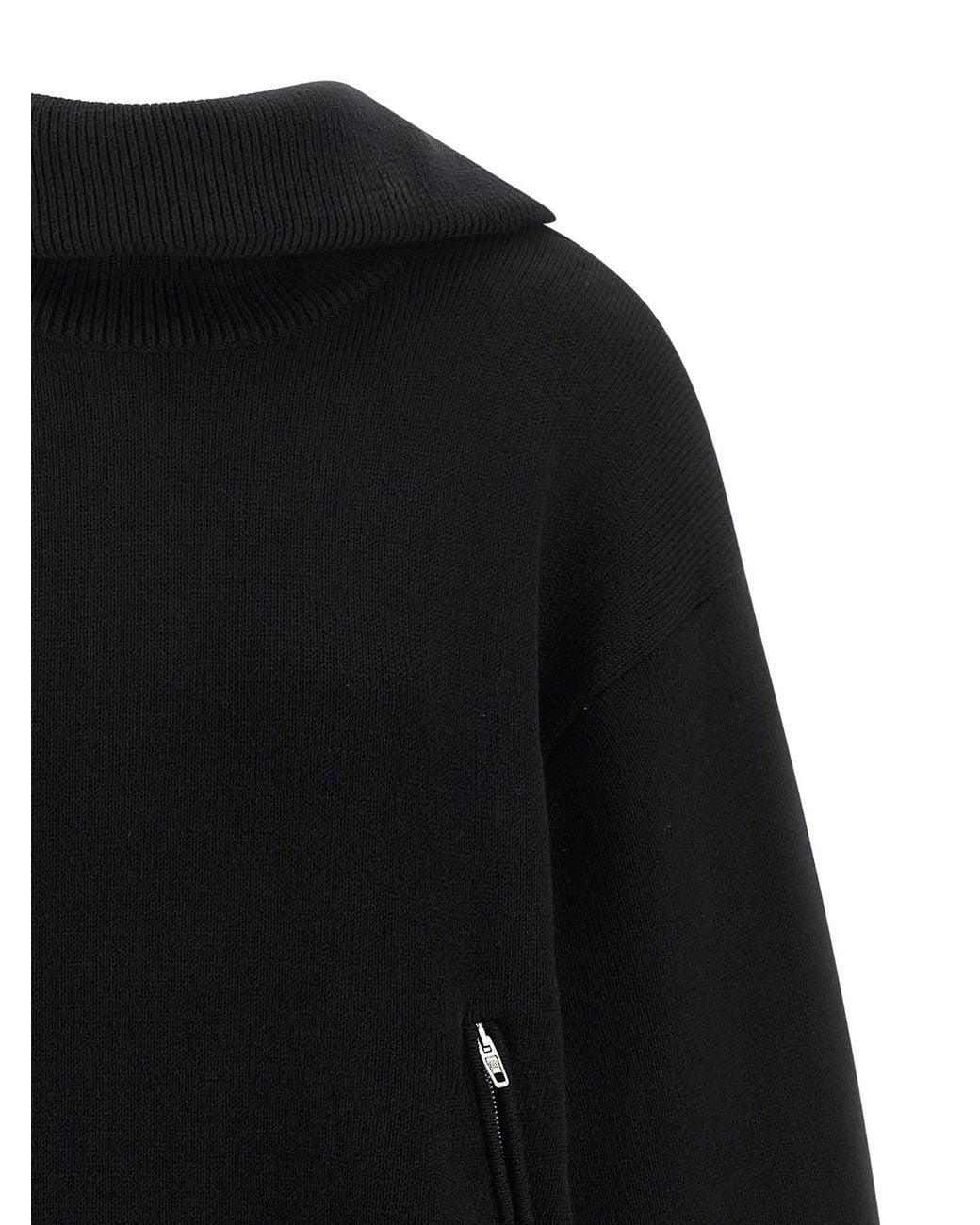 Balenciaga Blue Back-To-Front Cotton Sweater