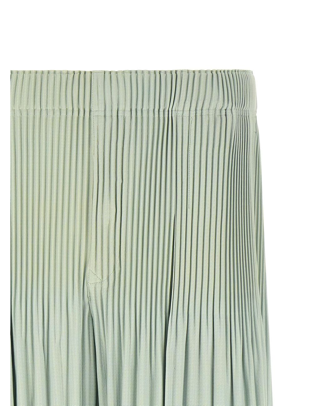 Homme Plissé Issey Miyake Green 'Monthly Colors: June' Bermuda Shorts for men
