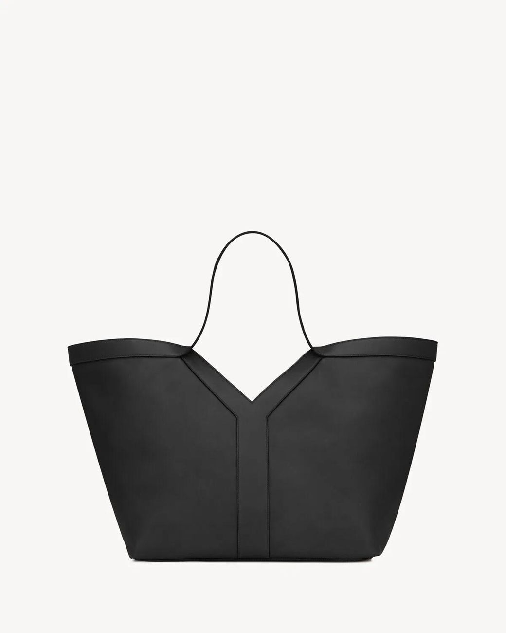 Saint Laurent Black Leather Y Shopping Bag