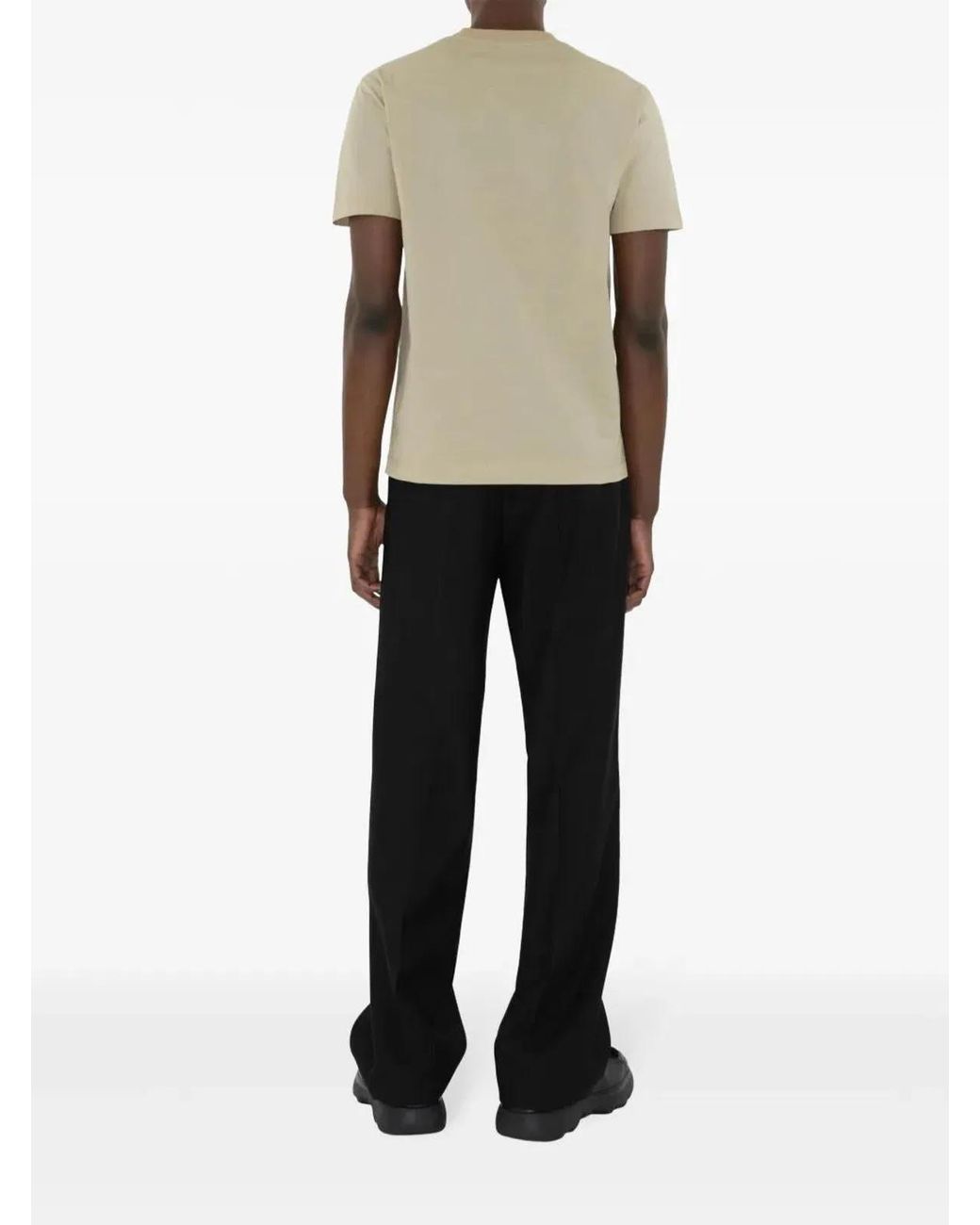 Burberry Natural Cotton T-Shirt T-Shirts And Polos for men