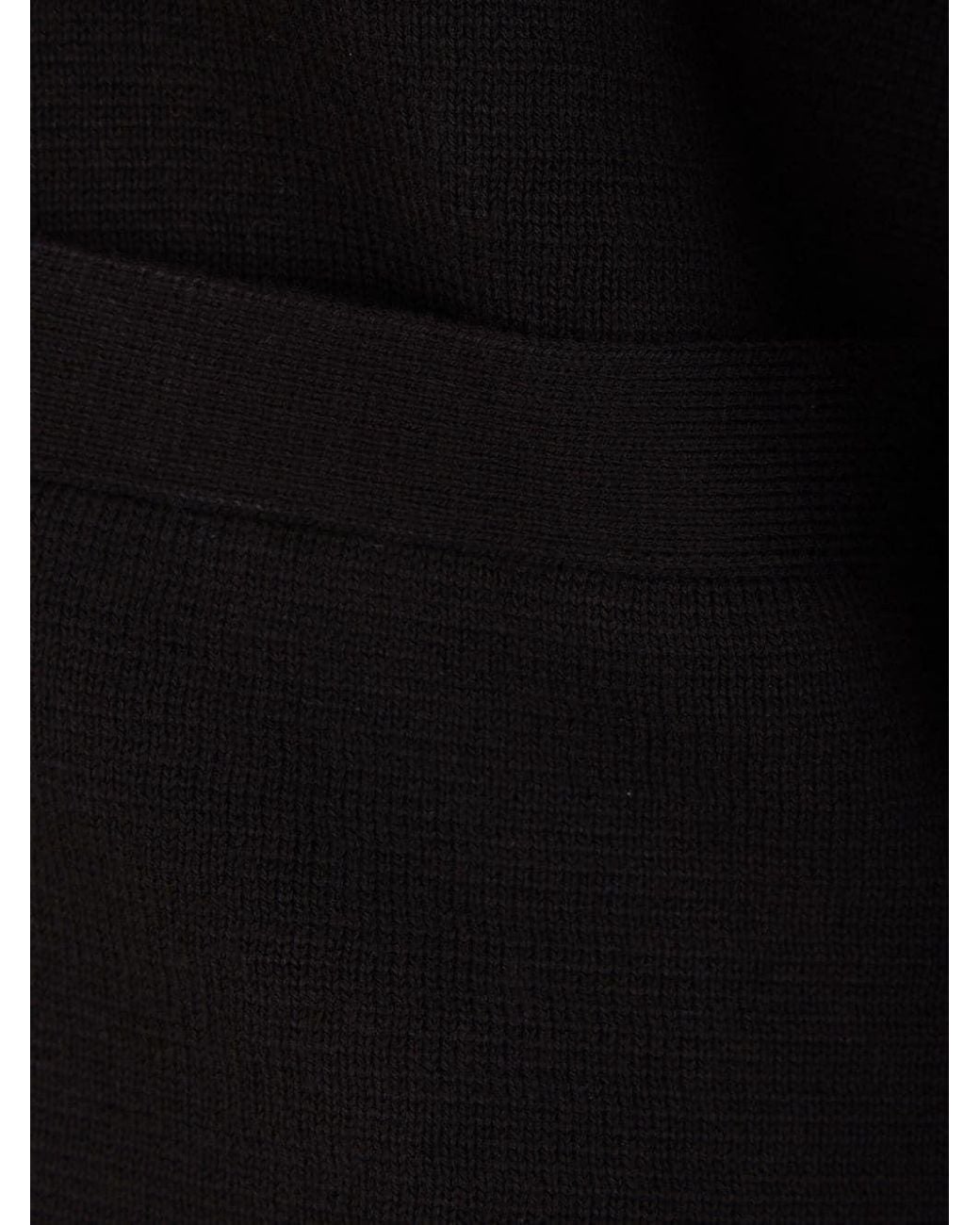 Thom Browne Black Cotton Cardigan With 4 Bar Detail for men