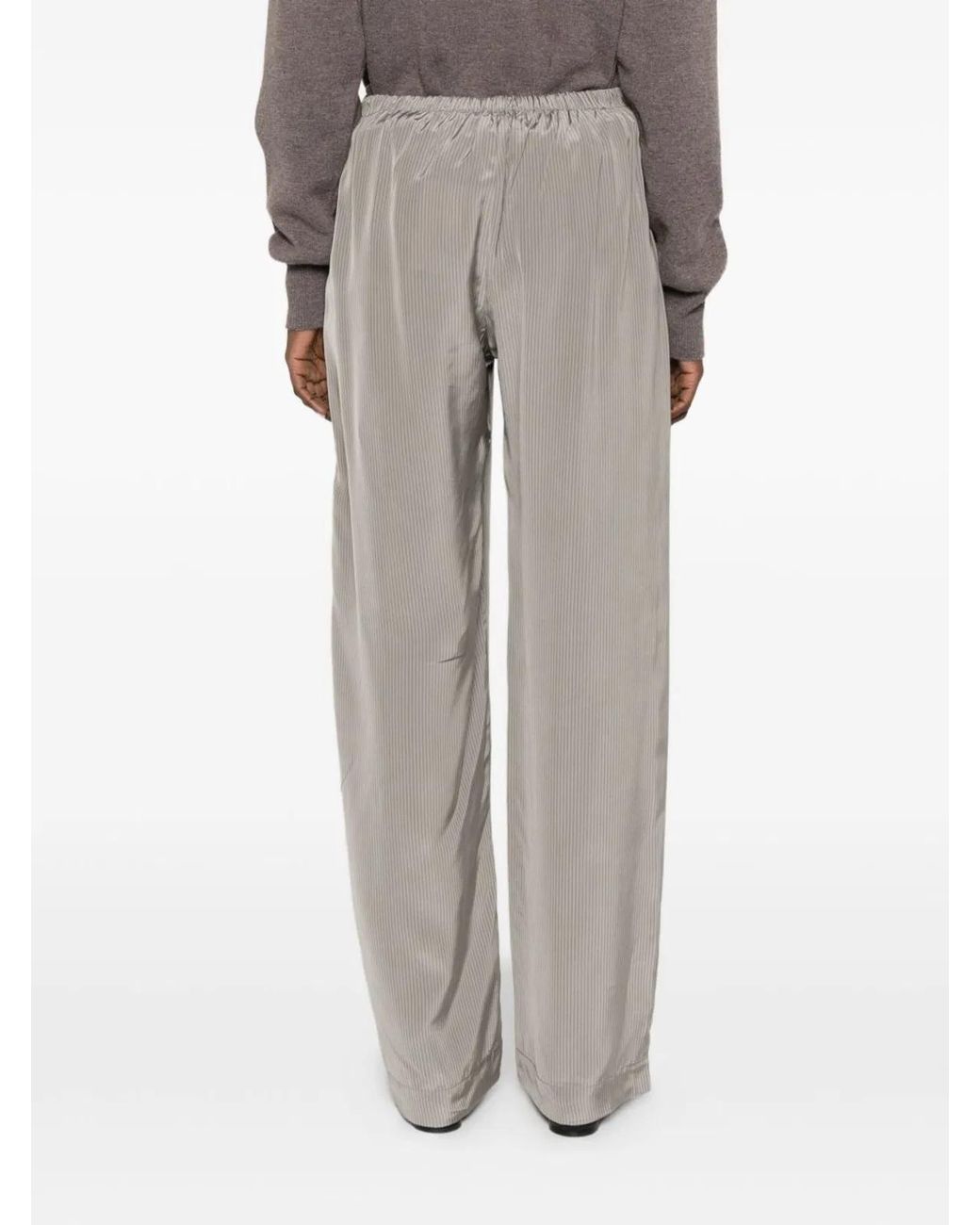 Rohe Blue Pyjama Trousers Stripes