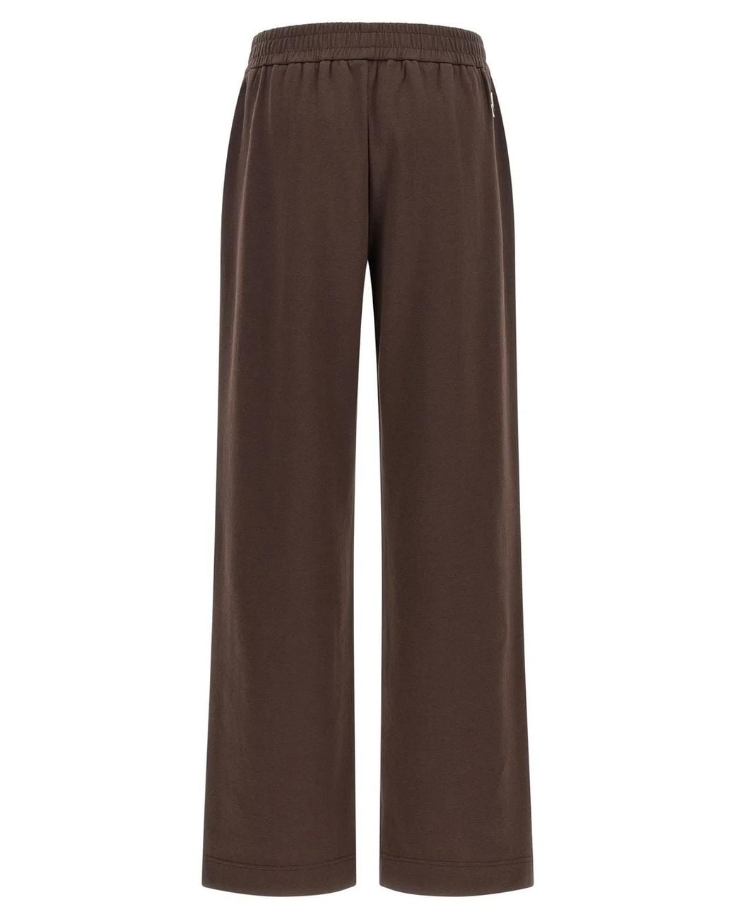 Moncler Brown Double Knit Joggers