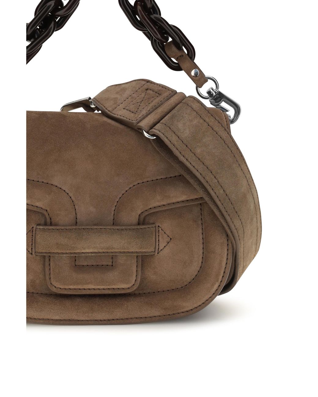 Pierre Hardy Brown Alphaville Shoulder Bag Goatskin/Hircus Goatskin