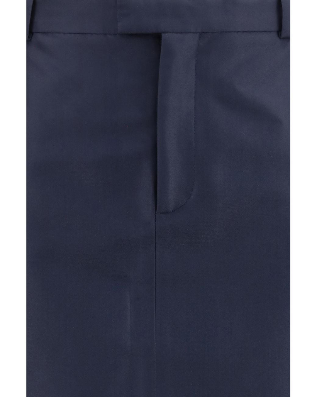 Gucci Blue Silk Faille Skirt