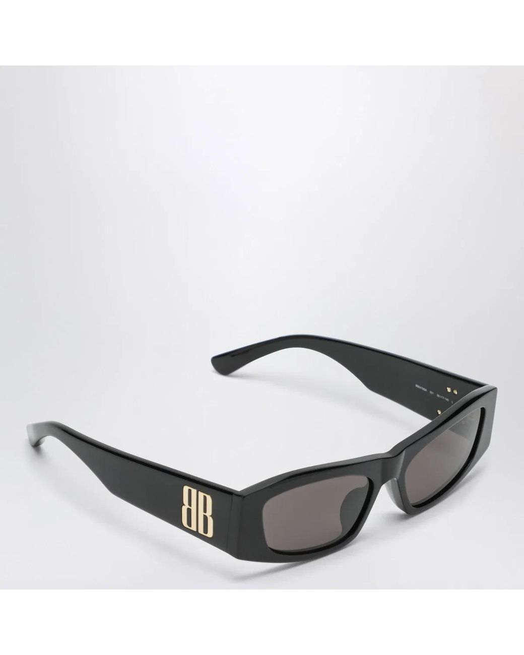 Balenciaga Gray Nano Rectangular Sunglasses