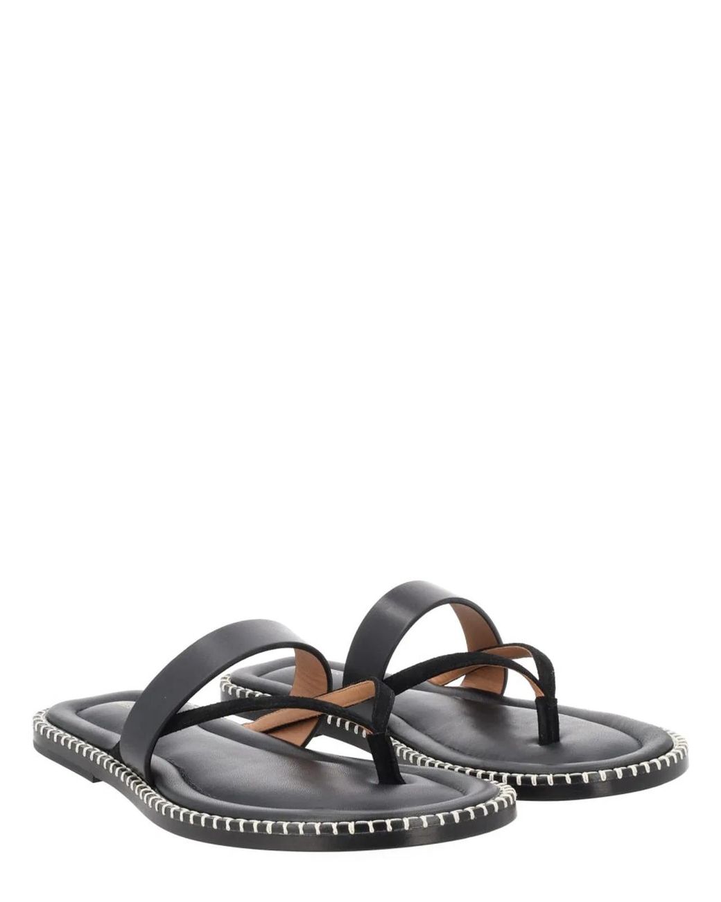 Dries Van Noten Black Leather Flats for men