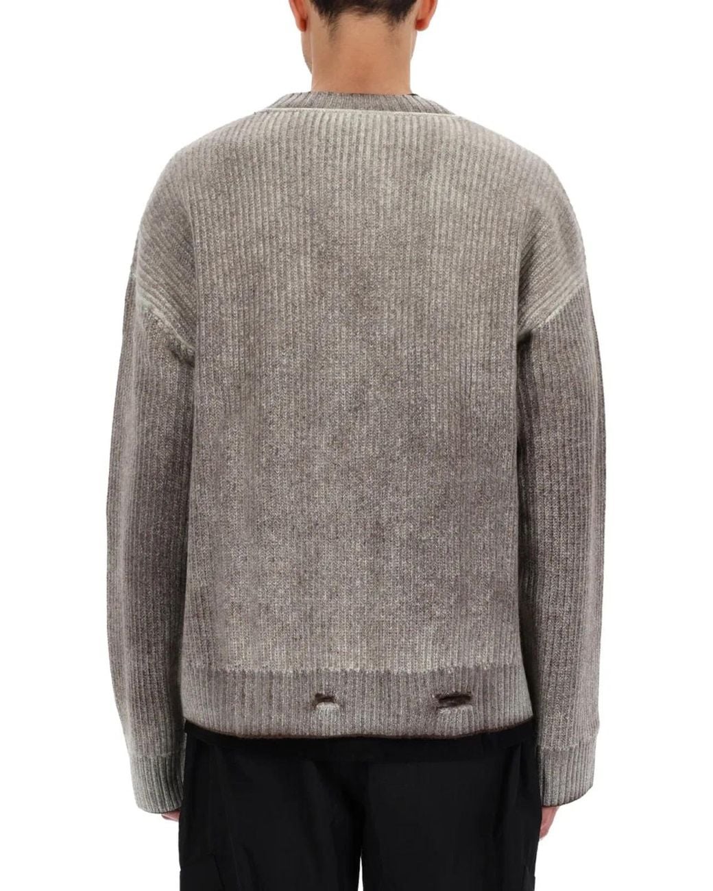 Represent Gray Reversible Fade Out Knit for men