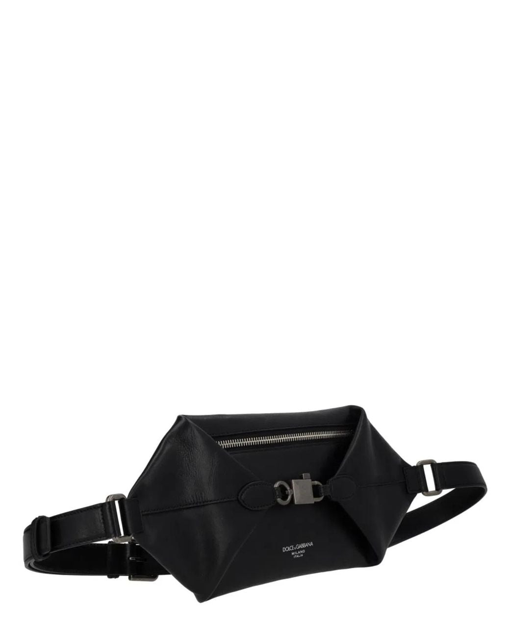Dolce & Gabbana Black Dolce & Gabbana Leather Crossbody Bag for men