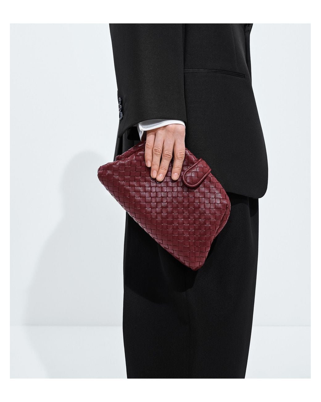 Bottega Veneta Purple Small Lauren 1980 Clutch