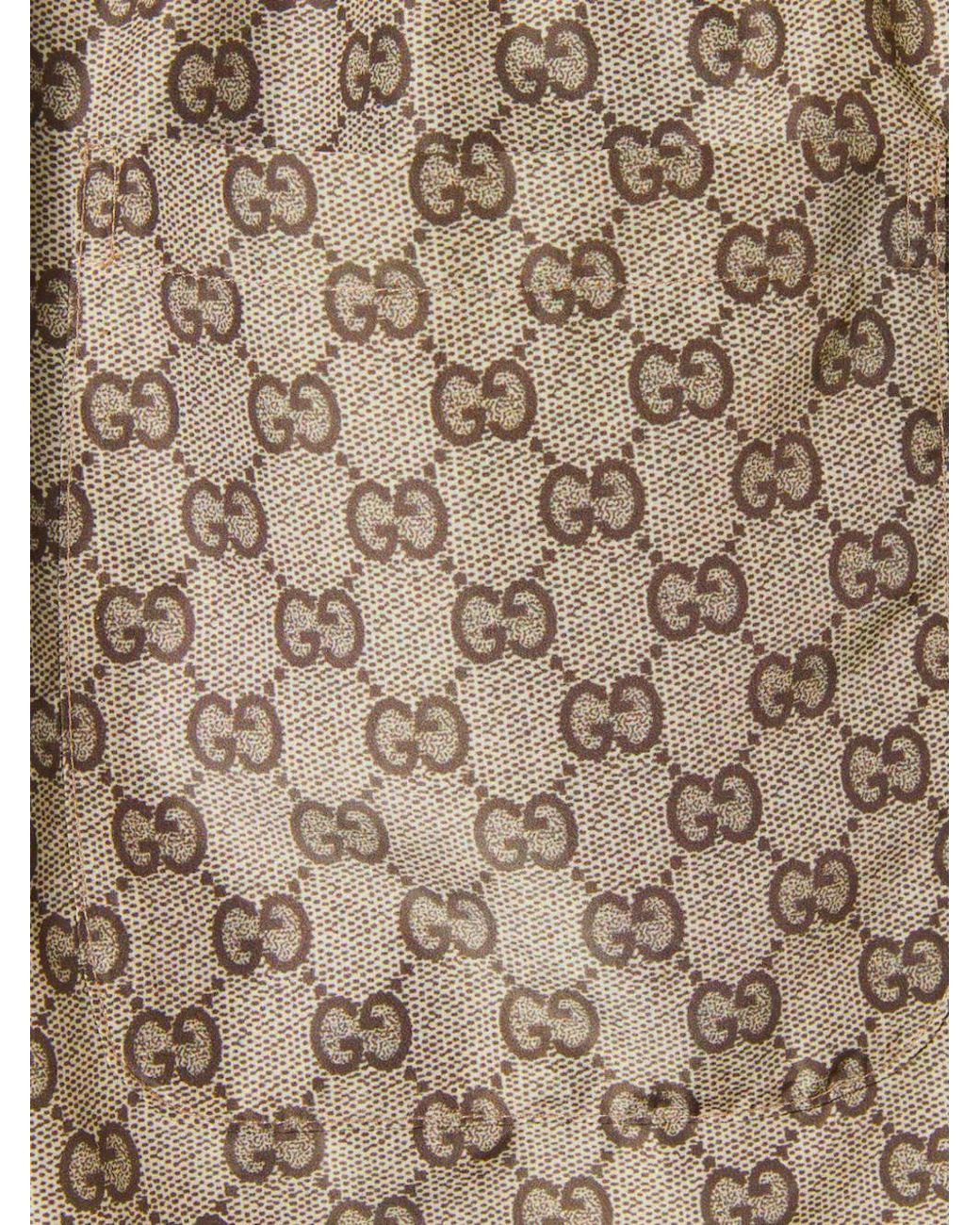 Gucci Natural Gg Swim Shorts for men
