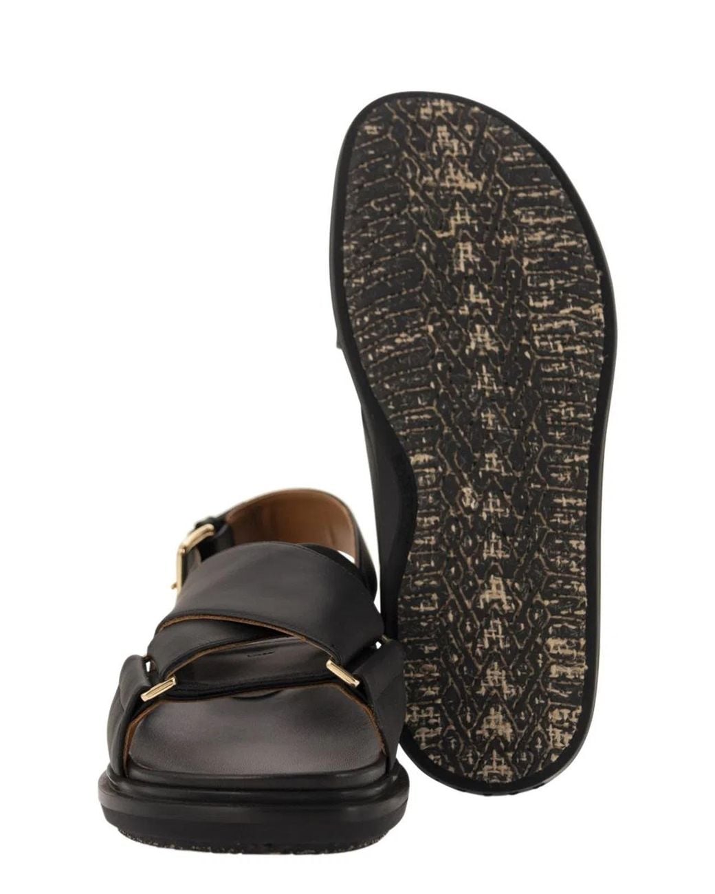 Marni Blue Fb Criscross Sandals