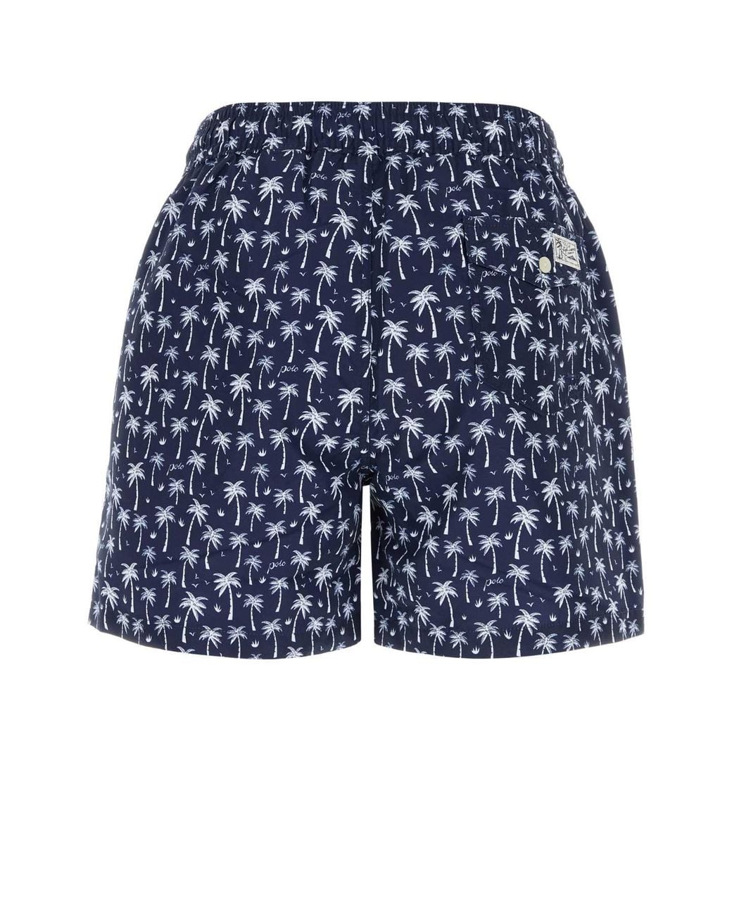 Polo Ralph Lauren Blue Printed Polyester Swimming Shorts for men