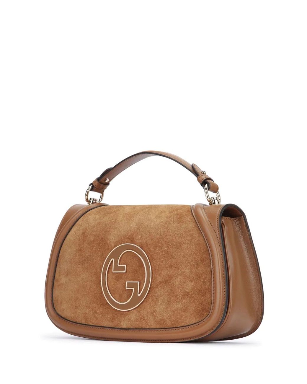 Gucci Brown Handbag G.Blondie Suede Dafne
