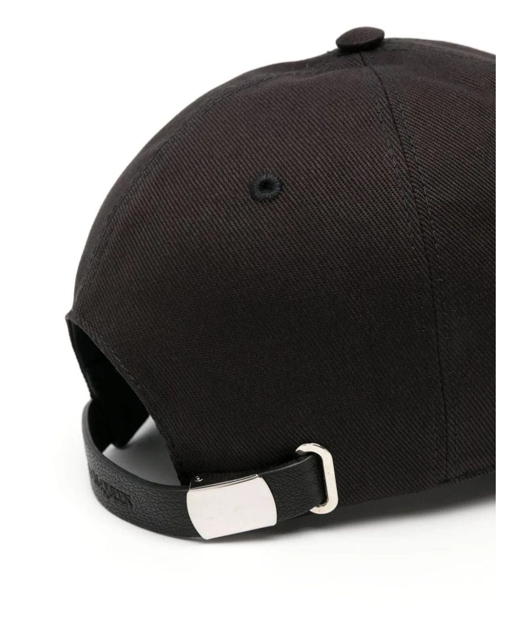 McQueen Black Logo Baseball Cap for men