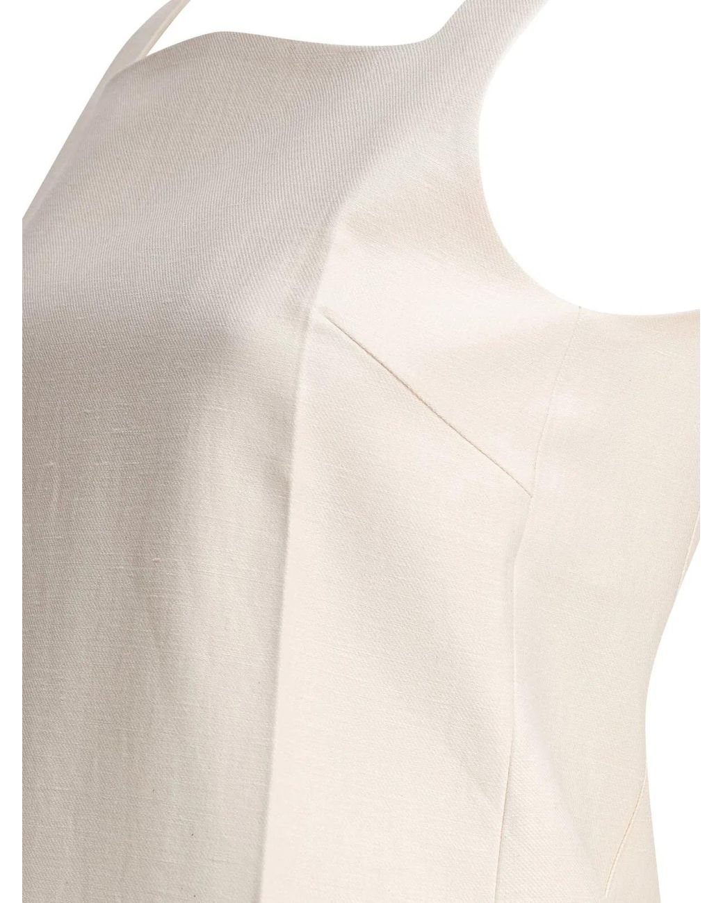 Sandbeige Natural Linen Dress
