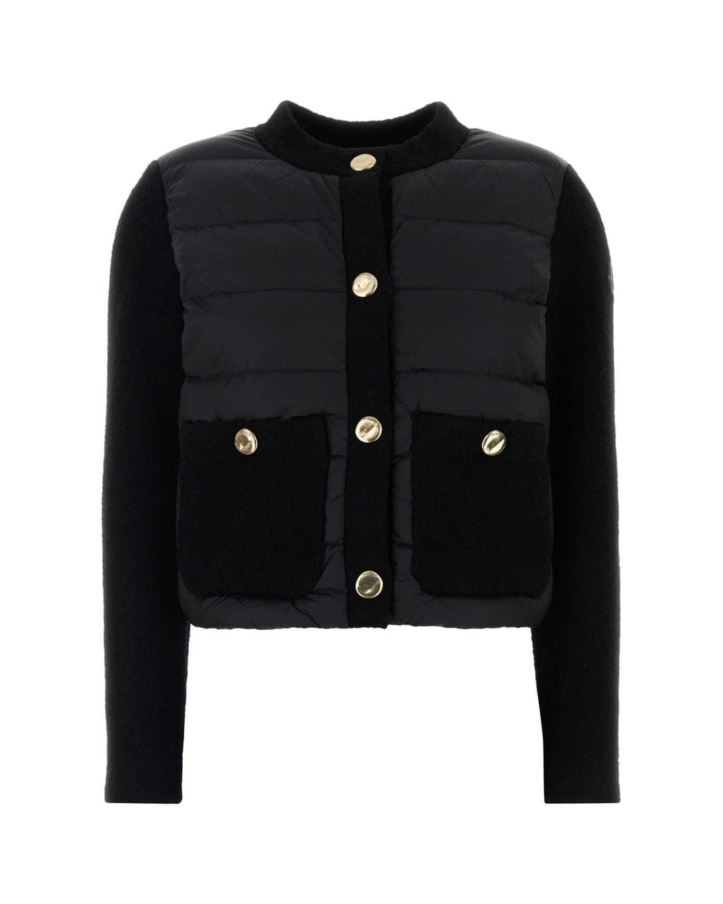 Moncler Black Cardigan Mini Knitwear For