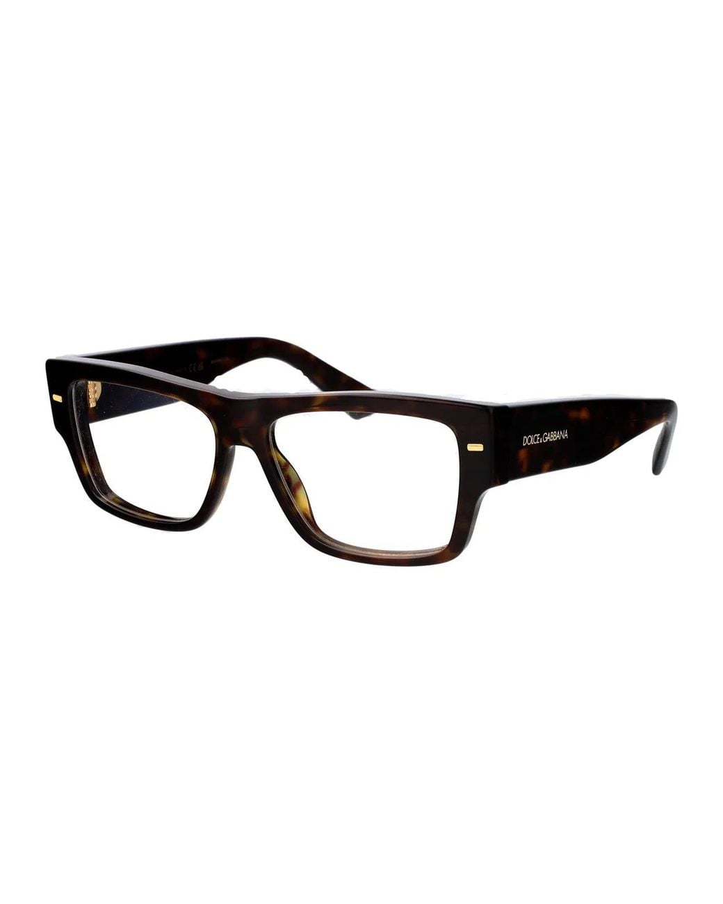 Dolce & Gabbana Brown Dolce & Gabbana Acetate Optical Glasses