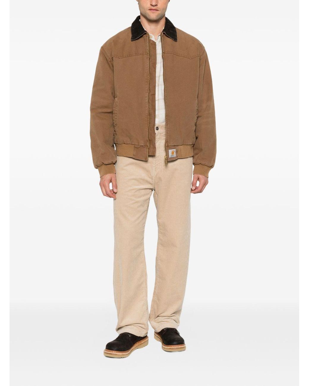 Carhartt White Cotton Trousers for men