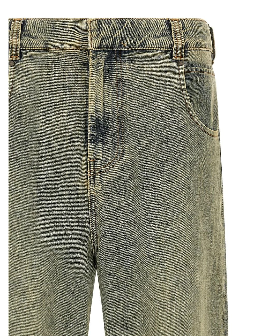 Entire studios Green Gem Surface Wave Jeans