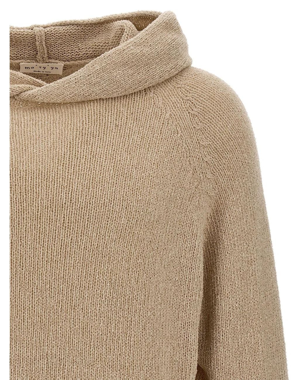 Ma'ry'ya Natural Hooded Sweater for men