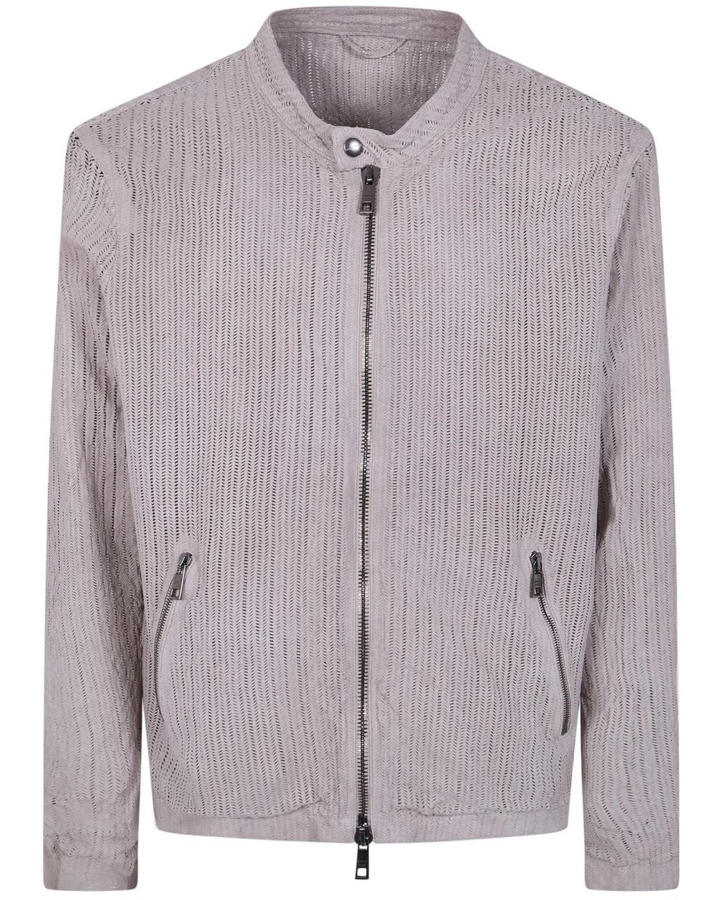 Giorgio Brato Purple Biker Jacket for men