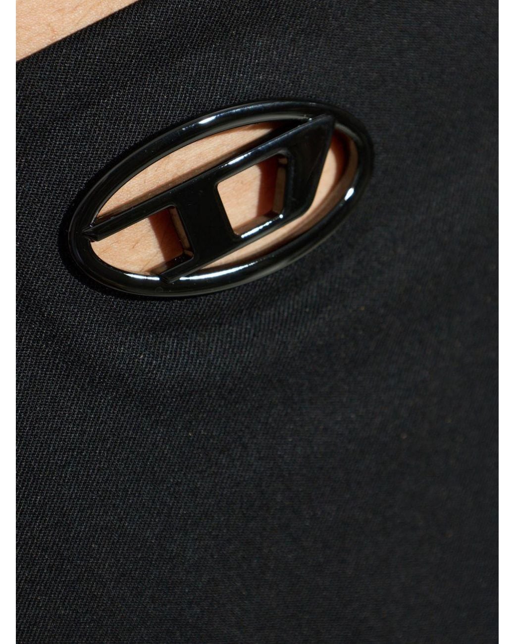 DIESEL Black Polyester Wool Elastane Shorts