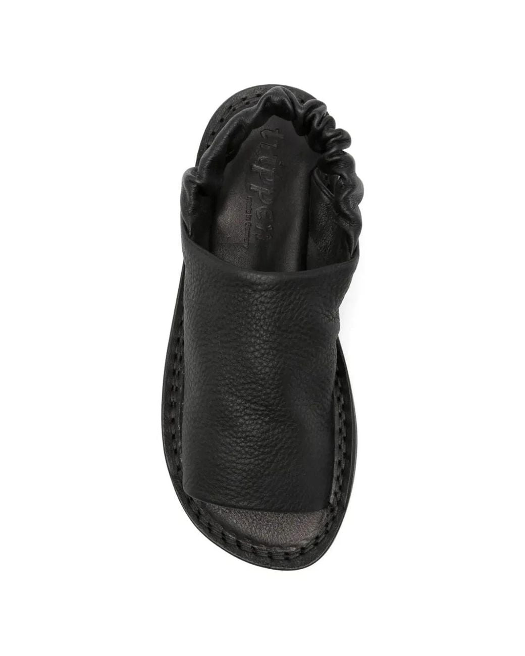 Trippen Black "Nudge" Flat Sandals
