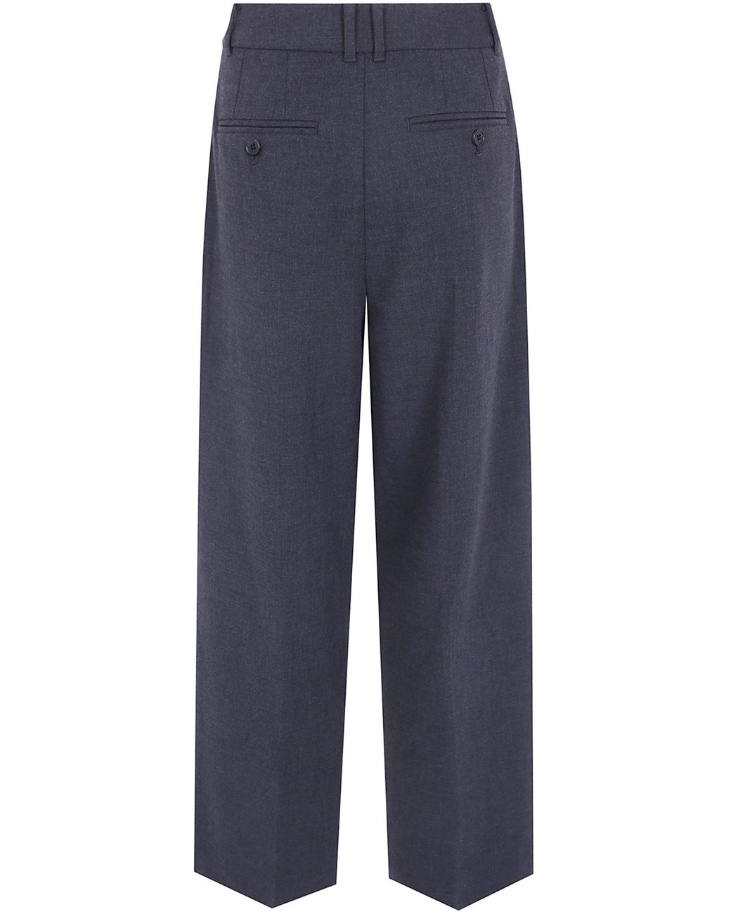 DUNST Blue Double Pleated Wide Slacks