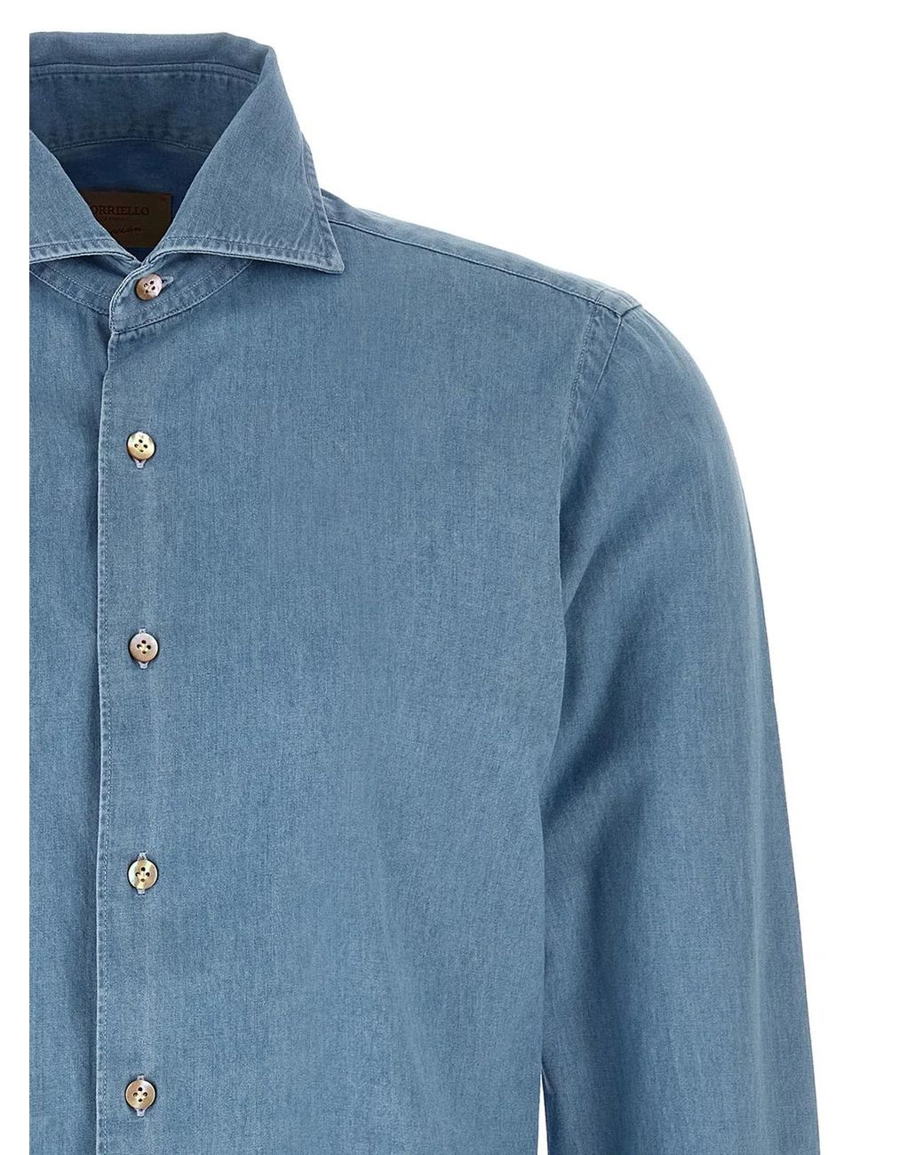 Borriello Blue Denim Shirt for men