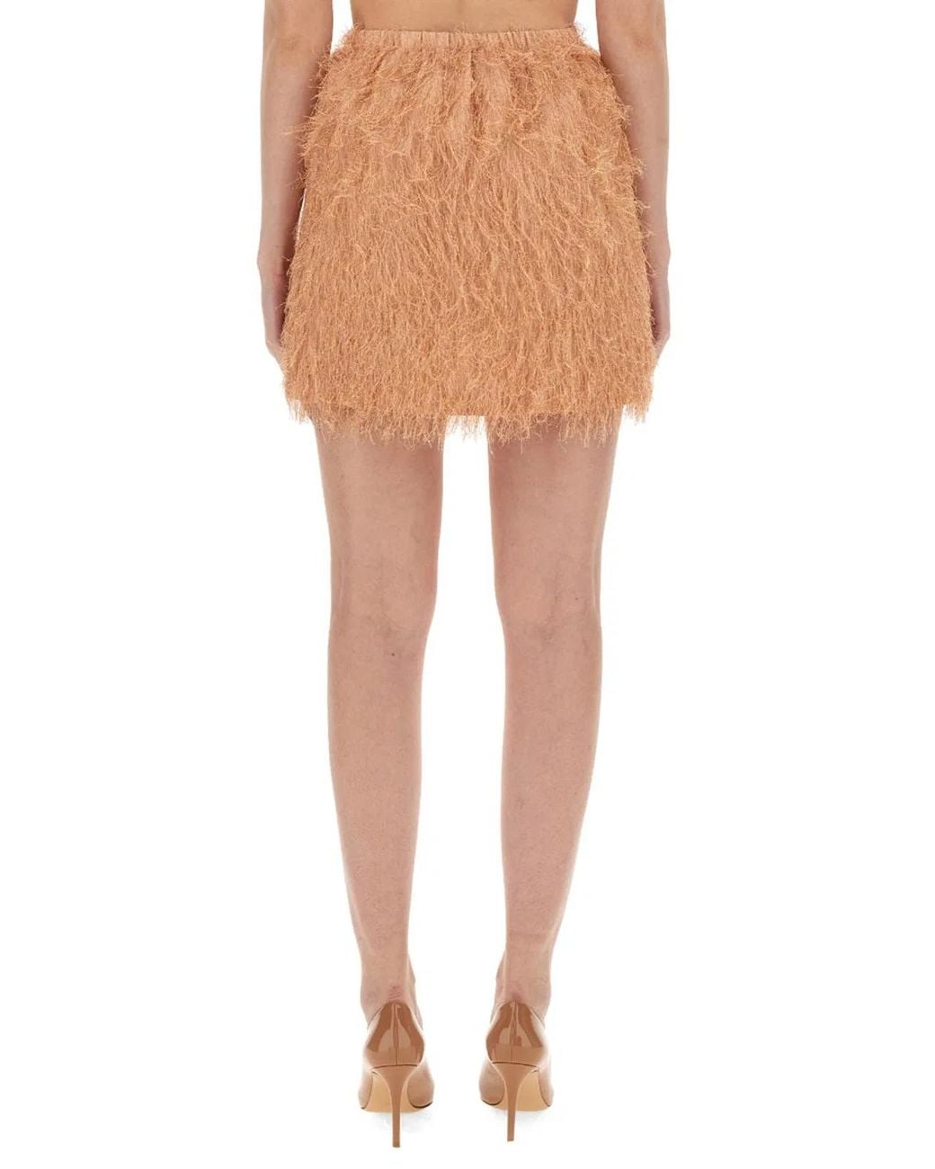 Alysi Multicolor Frizzy Mini Skirt