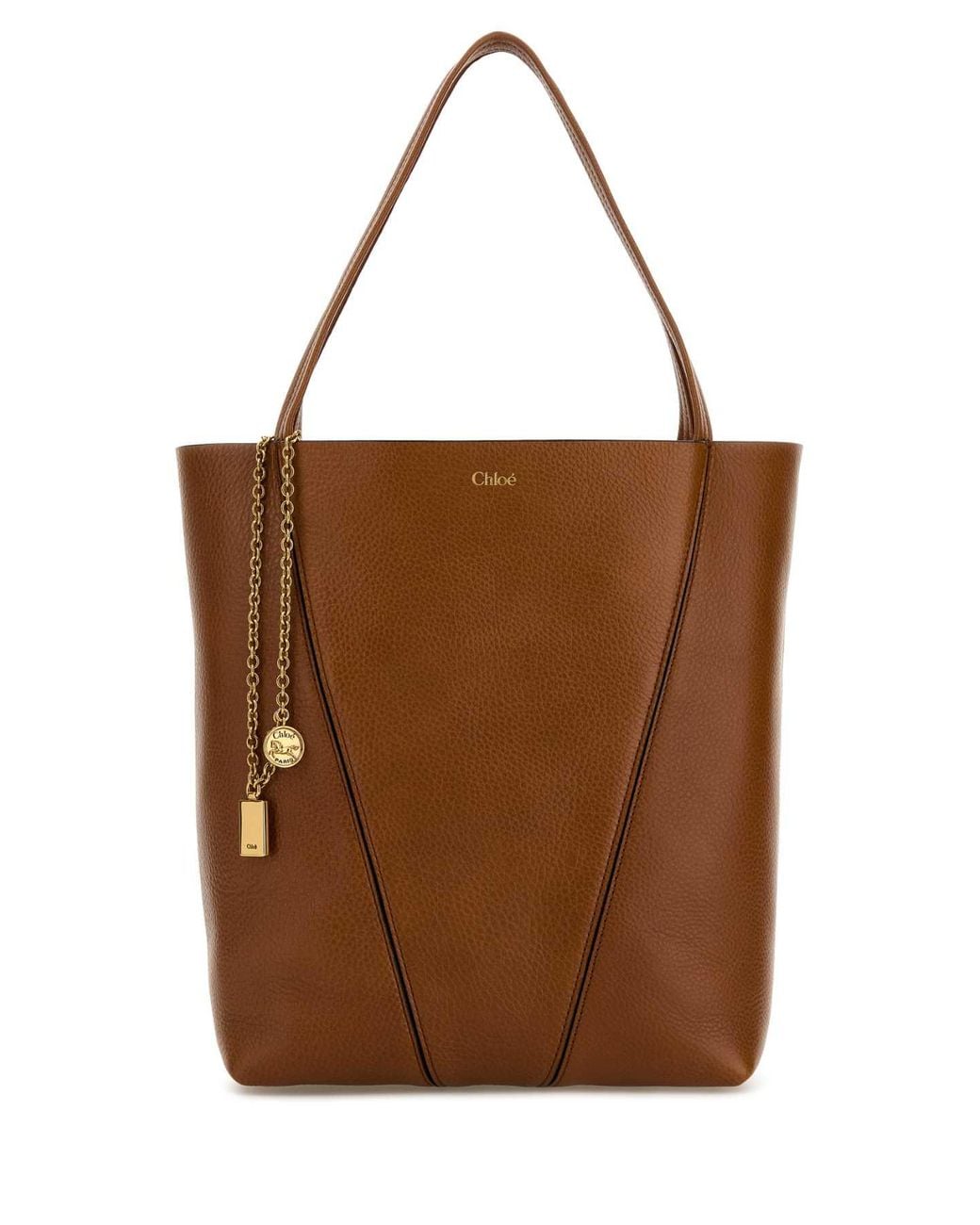 Chloé Brown Spin Medium Leather Bag