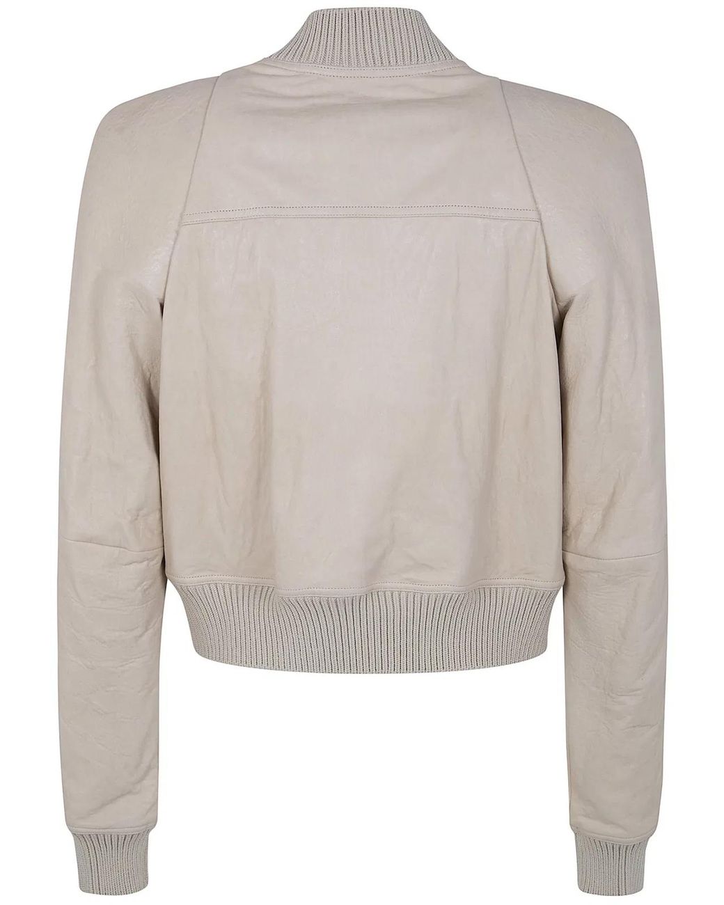 Rick Owens Natural "Temple Flight" Leather Jacket for men