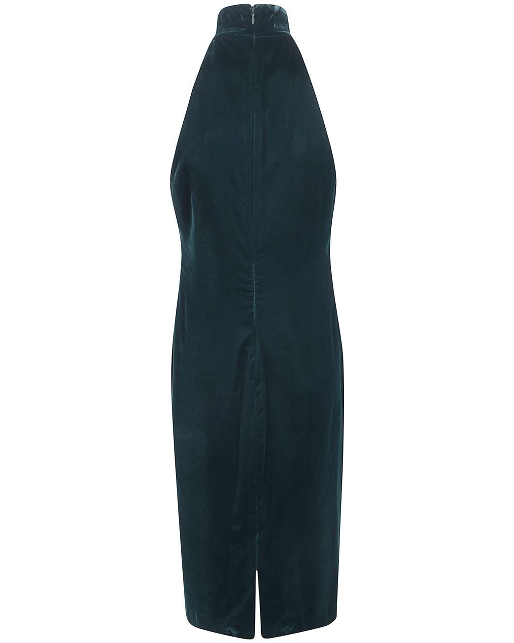 Ralph Lauren Blue Woven Column Dress