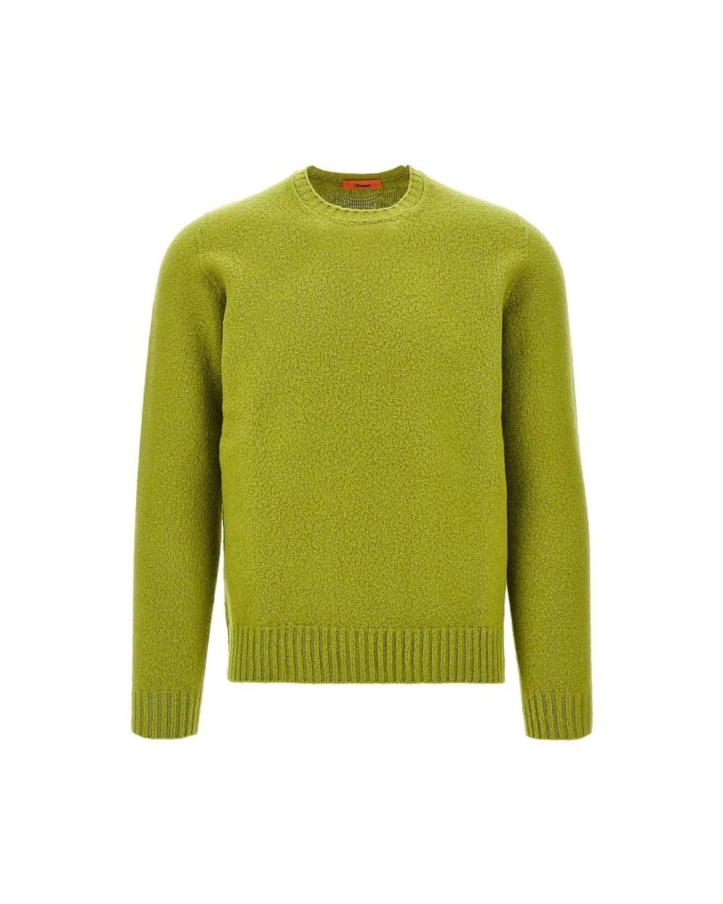 Drumohr Green Wool Knitted Sweater for men