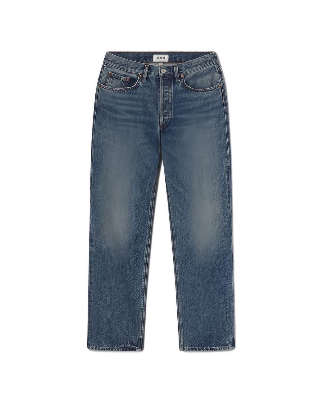 Agolde Blue Lana Straight-Leg Jeans