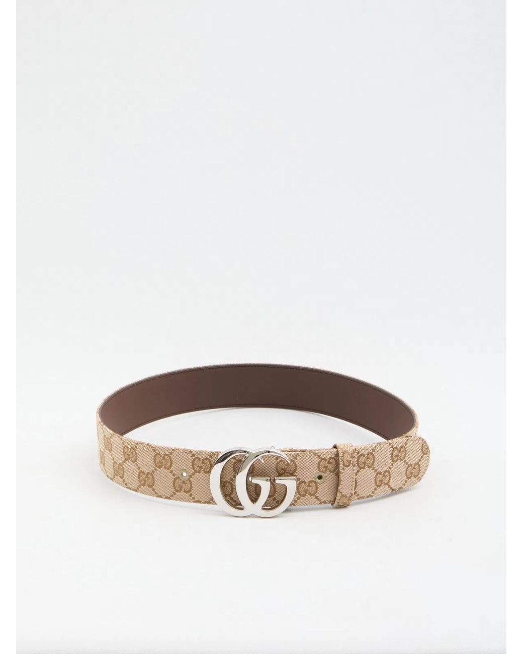 Gucci Brown Polyester Cotton Belt for men