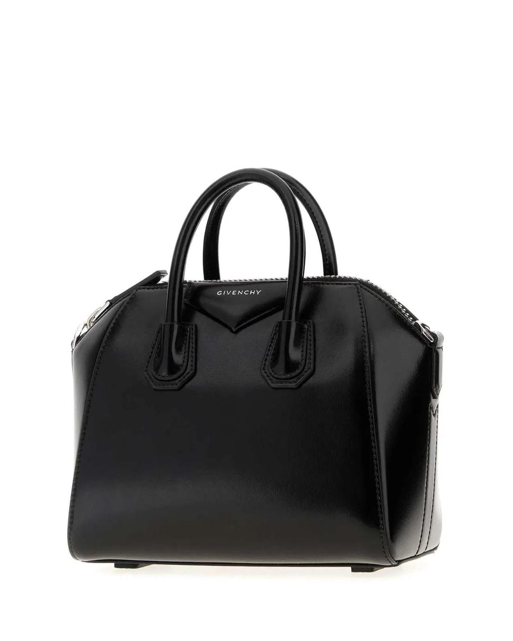 Givenchy Black Leather Mini Antigona Handbag