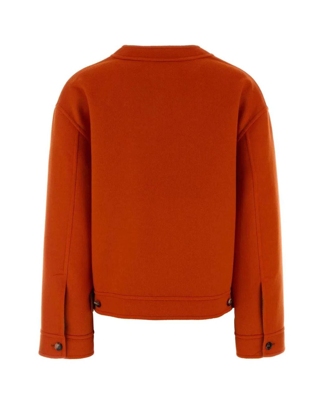 Loewe Orange Wool Blend Cardigan