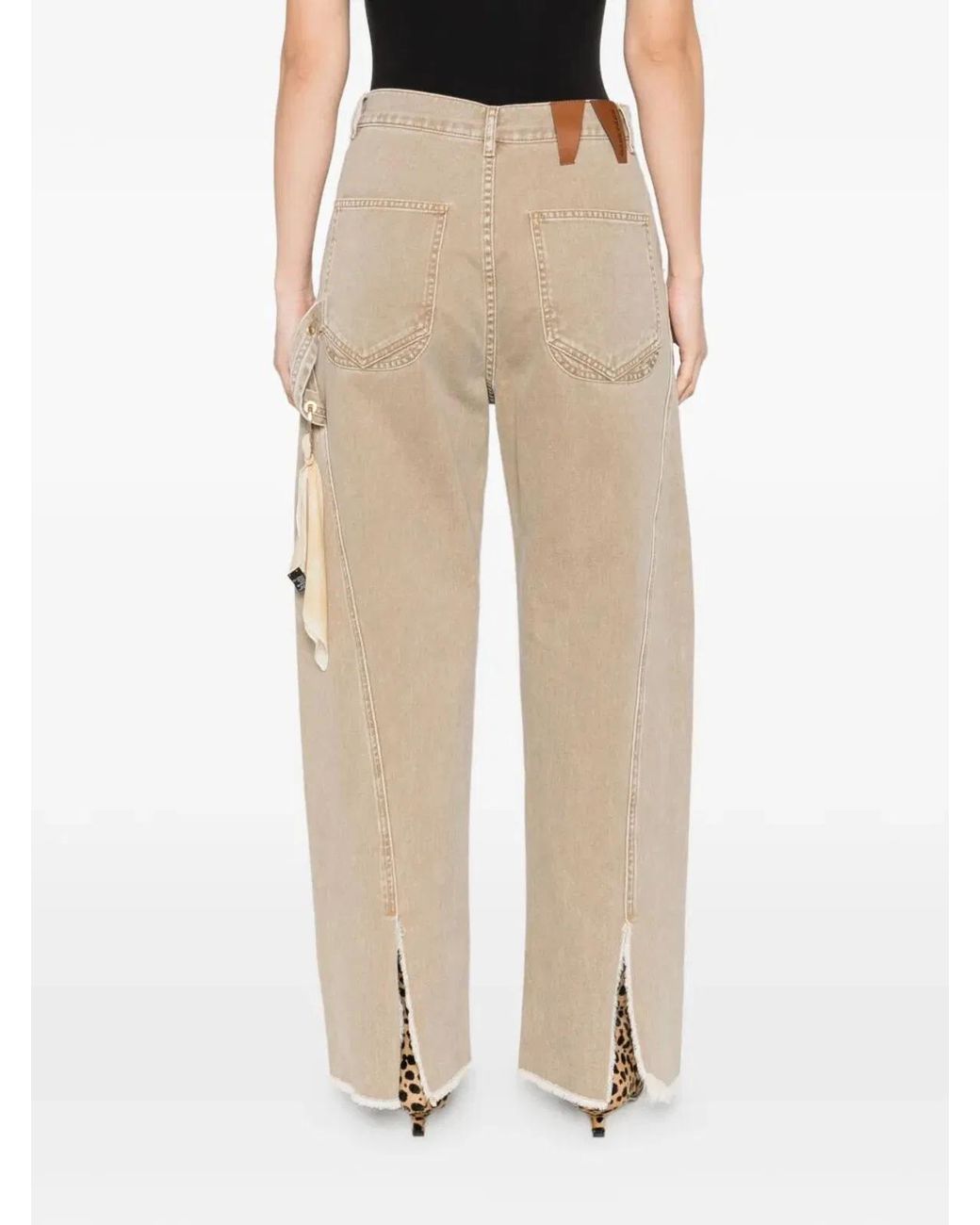 DARKPARK White "Sienna" Loose Side Split Denim